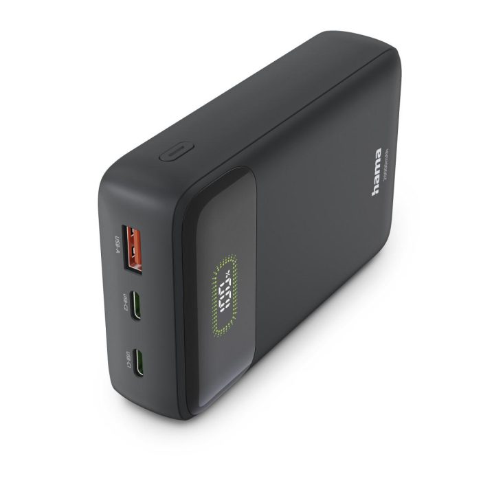 HAMA Външна батерия "PD20-W20", 20000 mAh, 3 изхода: 2 x USB-C, USB-A, Бързо зареждане 1 HAMA Външна батерия "PD20-W20", 20000 mAh, 3 изхода: 2 x USB-C, USB-A, Бързо зареждане - Power Bank