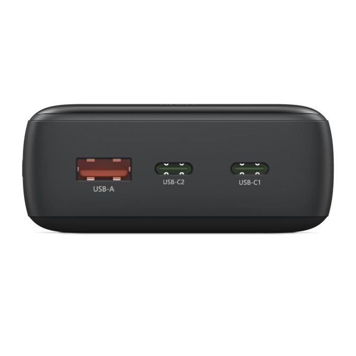 HAMA Външна батерия "PD20-W20", 20000 mAh, 3 изхода: 2 x USB-C, USB-A, Бързо зареждане - Power Bank - снимка 2