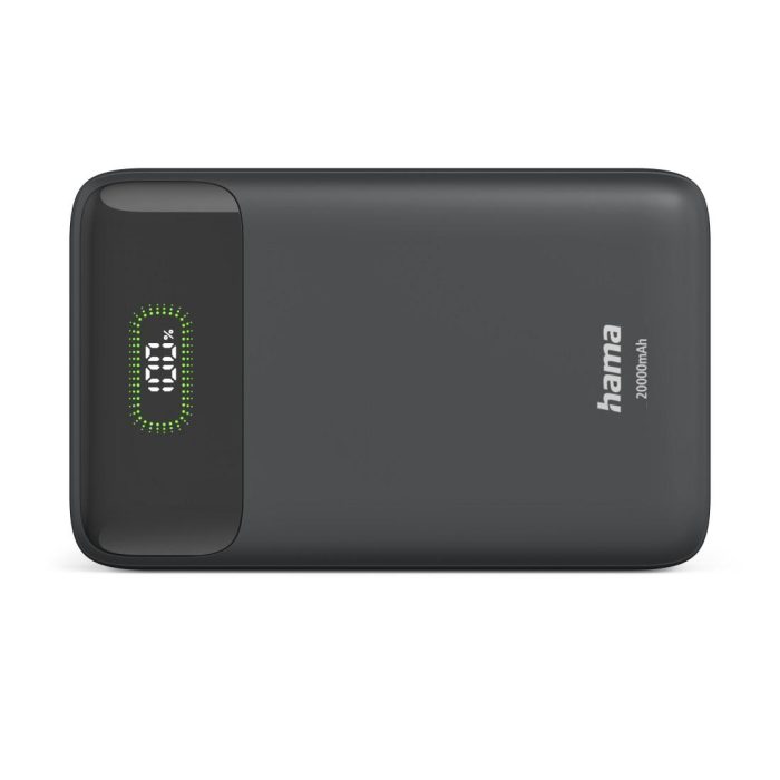 HAMA Външна батерия "PD20-W20", 20000 mAh, 3 изхода: 2 x USB-C, USB-A, Бързо зареждане - Power Bank - снимка 3
