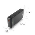 HAMA Външна батерия "PD27-W65", 27000 mAh, Изходи: 2xUSB-C, USB-A, Бързо зареждане - Power Bank - снимка 12