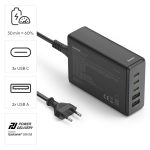 HAMA Зарядна станция 140 W, GaN, Fast Charger, 3 x USB-C, 2 x USB-A, PD - Зарядно за лаптоп - снимка 12