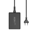 HAMA Зарядна станция 140 W, GaN, Fast Charger, 3 x USB-C, 2 x USB-A, PD - Зарядно за лаптоп - снимка 4