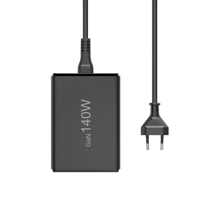 HAMA Зарядна станция 140 W, GaN, Fast Charger, 3 x USB-C, 2 x USB-A, PD - Зарядно за лаптоп - снимка 4