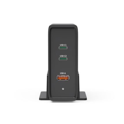 HAMA Зарядна станция 140W, USB-C, 3 порта, GaN, Power Delivery (PD) - Зарядно за лаптоп