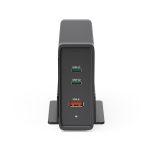 HAMA Зарядна станция 140W, USB-C, 3 порта, GaN, Power Delivery (PD) - Зарядно за лаптоп - снимка 4