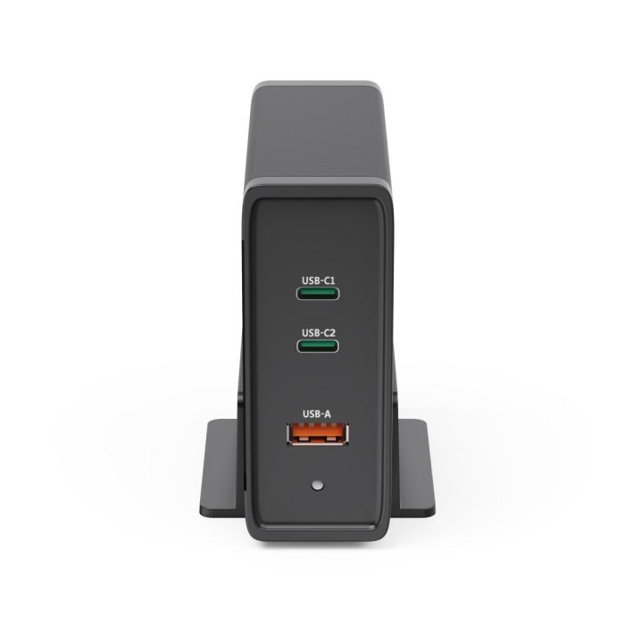 HAMA Зарядна станция 140W, USB-C, 3 порта, GaN, Power Delivery (PD) - Зарядно за лаптоп - снимка 4
