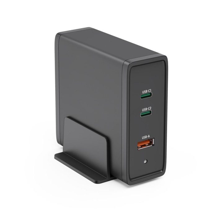HAMA Зарядна станция 140W, USB-C, 3 порта, GaN, Power Delivery (PD) - Зарядно за лаптоп - снимка 5