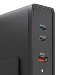 HAMA Зарядна станция 140W, USB-C, 3 порта, GaN, Power Delivery (PD) - Зарядно за лаптоп - снимка 7