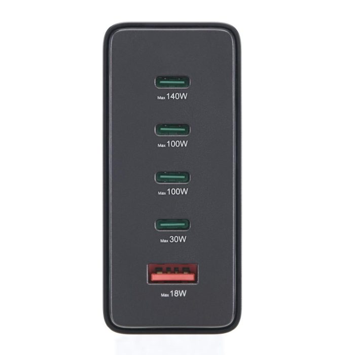 HAMA Зарядна станция 240 W, GaN, Fast Charger, 4 x USB-C, 1 x USB-A, PD - Зарядно за лаптоп - снимка 10