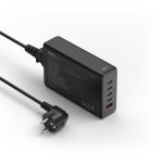 HAMA Зарядна станция 240 W, GaN, Fast Charger, 4 x USB-C, 1 x USB-A, PD - Зарядно за лаптоп - снимка 2