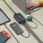 HAMA Зарядна станция 240 W, GaN, Fast Charger, 4 x USB-C, 1 x USB-A, PD - Зарядно за лаптоп - снимка 8