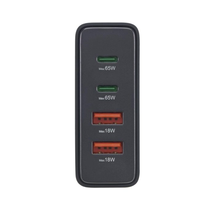 HAMA Зарядна станция 65 W, GaN, Fast Charger, 2 x USB-C, 2 x USB-A, PD - Зарядно за лаптоп - снимка 12
