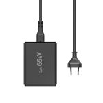 HAMA Зарядна станция 65 W, GaN, Fast Charger, 2 x USB-C, 2 x USB-A, PD - Зарядно за лаптоп - снимка 4