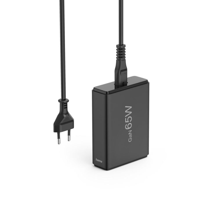 HAMA Зарядна станция 65 W, GaN, Fast Charger, 2 x USB-C, 2 x USB-A, PD - Зарядно за лаптоп - снимка 5
