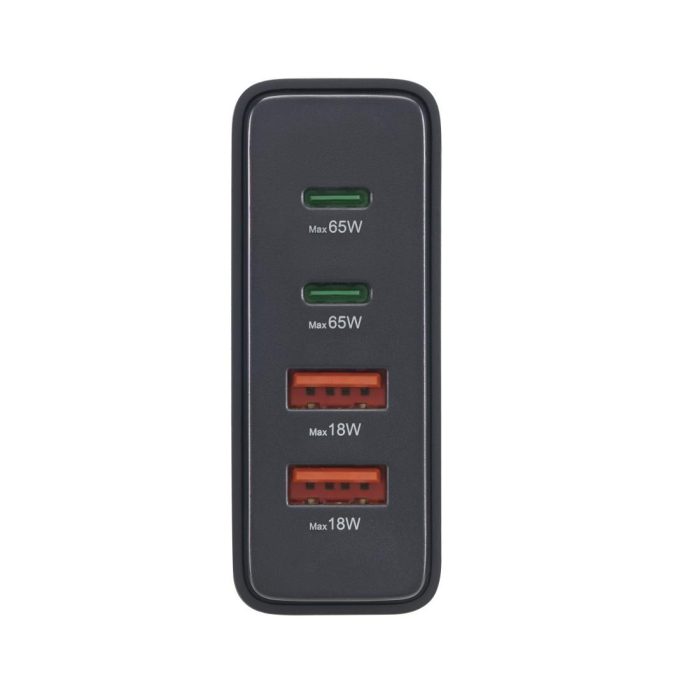 HAMA Зарядна станция 65 W, GaN, Fast Charger, 2 x USB-C, 2 x USB-A, PD - Зарядно за лаптоп - снимка 8