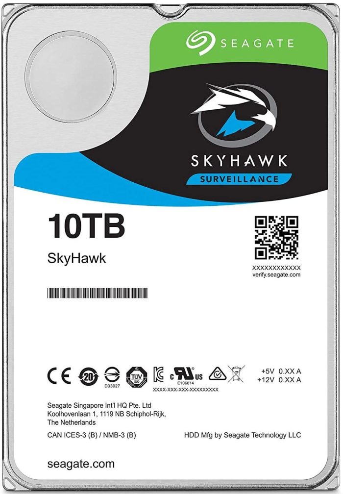 Хард диск SEAGATE SkyHawk AI ST10000VE001, 10TB, 256MB Cache, SATA 6.0Gb/s 1 Хард диск SEAGATE SkyHawk AI ST10000VE001, 10TB, 256MB Cache, SATA 6.0Gb/s - Хард дискове 3.5 инча