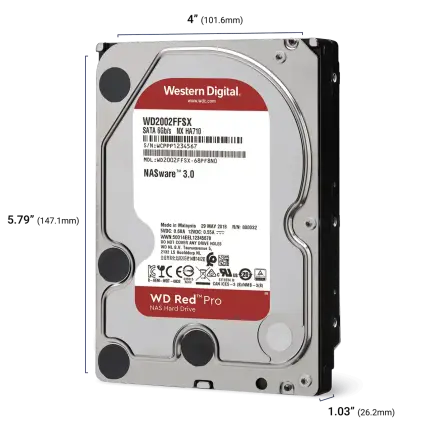 Хард диск WD Red Pro, 16TB NAS, 3.5", 512MB, 7200RPM, WD161KFGX - Хард дискове 3.5 инча - снимка 2