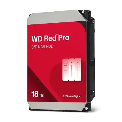 Хард диск WD Red Pro, 18TB NAS, 3.5", 512MB, 7200RPM, WD181KFGX - Хард дискове 3.5 инча
