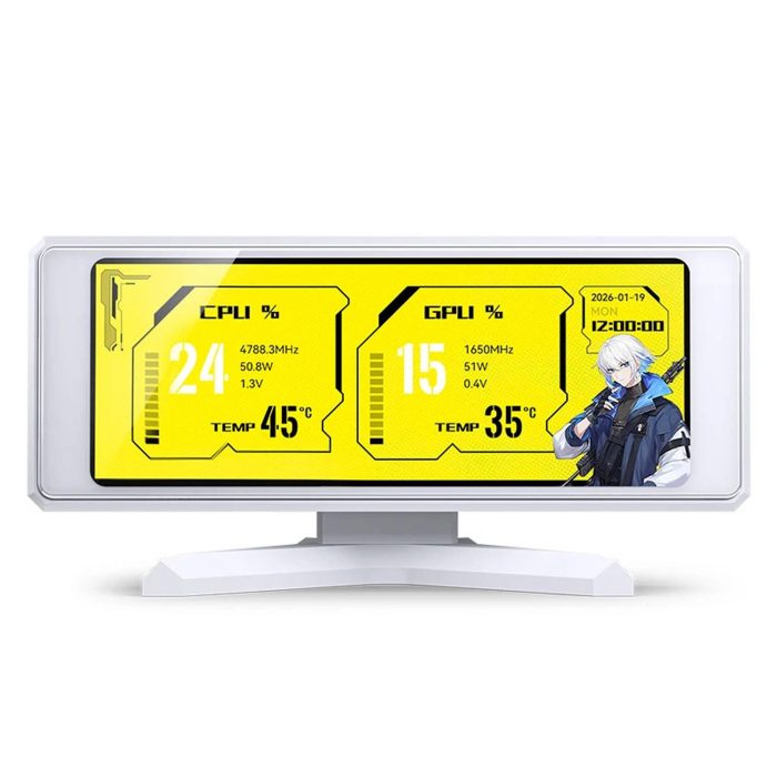 Информативен дисплей за кутия Jonsbo DS339 3.3" IPS - Бял - Геймърски аксесоари - снимка 2