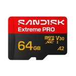 Карта памет SANDISK  Extreme Pro microSDXC 64GB+2 years Rescue Pro Deluxe - Карти памет microSD и SD