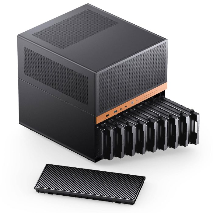 Кутия Jonsbo N6 NAS Micro-ATX - Black - Кутии за компютри - снимка 5