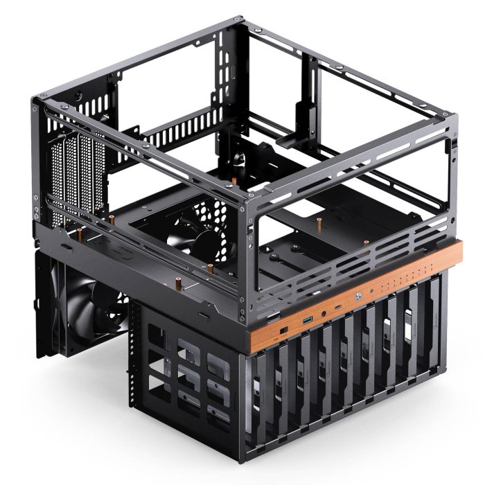 Кутия Jonsbo N6 NAS Micro-ATX - Black - Кутии за компютри - снимка 6