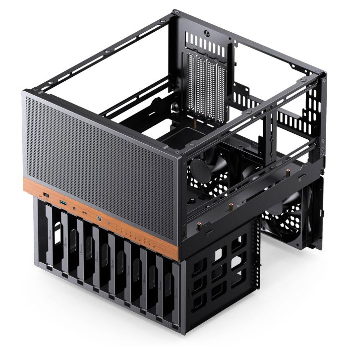 Кутия Jonsbo N6 NAS Micro-ATX - Black - Кутии за компютри - снимка 7