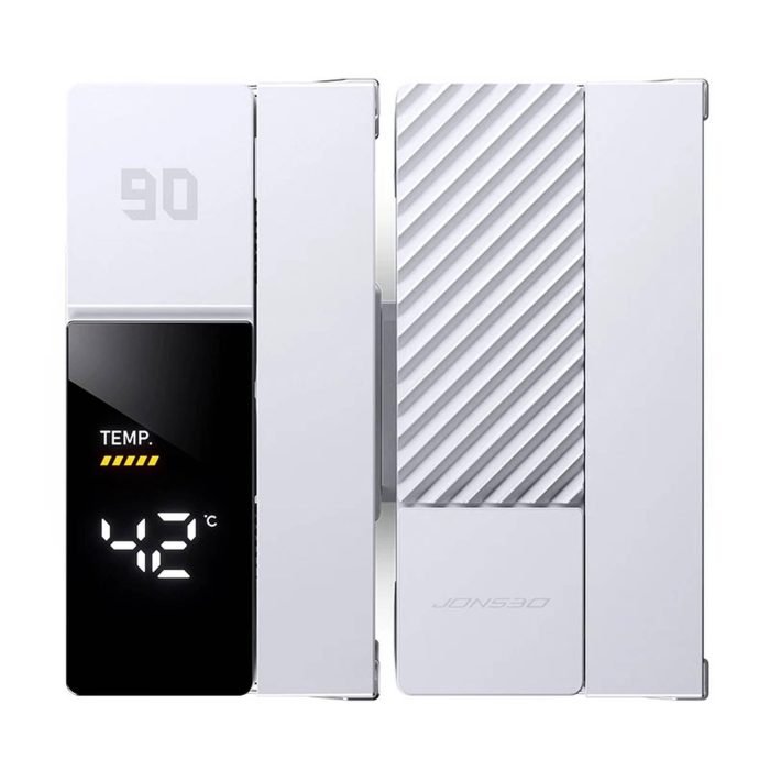 Охладител за процесор Jonsbo CC90 Dual Tower 130mm Display - Бял - Охладители за процесори - снимка 6