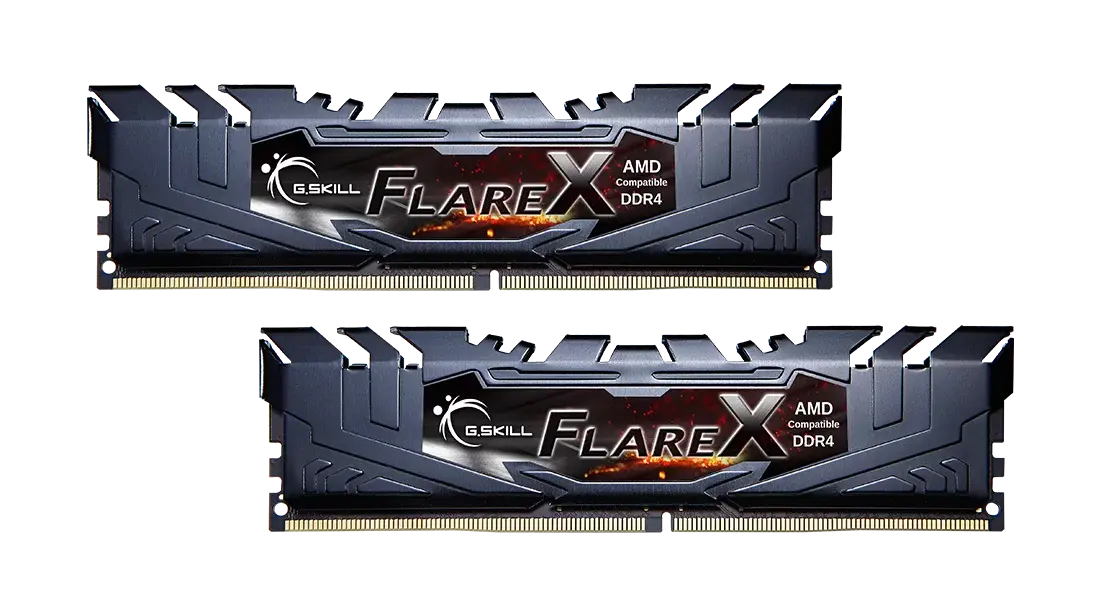 Памет G.SKILL Flare X 32GB(2x16GB) DDR4 3200MHz CL16 - F4-3200C16D-32GFX 1 Памет G.SKILL Flare X 32GB(2x16GB) DDR4 3200MHz CL16 - F4-3200C16D-32GFX - RAM памет за компютър