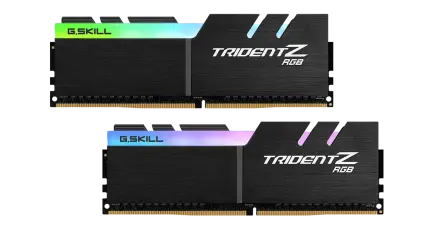 Памет G.SKILL Trident Z RGB 32GB(2x16GB) DDR4 3200MHz CL16 - F4-3200C16D-32GTZRX - RAM памет за компютър
