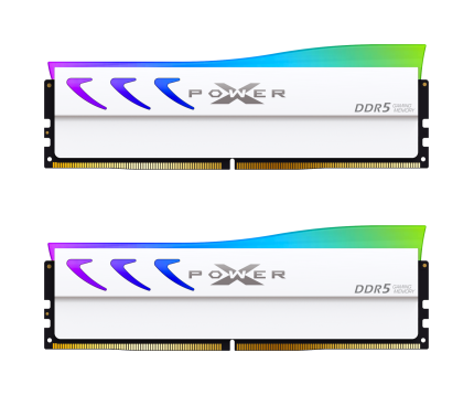Памет Silicon Power XPOWER Storm RGB 32GB(2x16GB) DDR5 6000MHz CL36 - White - RAM памет за компютър