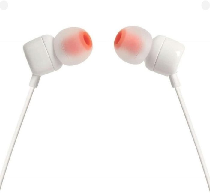 Слушалки JBL TUNE 110 - Бял - Слушалки тапи - снимка 4