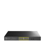 Суич Cudy GS1016EPS2, 16 портов, управляем Gigabit PoE+, 2x Gigabit SFP слота - Управляем мрежов суич