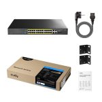 Суич Cudy GS1028EPS2, 24 портов, управляем Gigabit PoE+, 2x Gigabit SFP, 4× Uplink - Управляем мрежов суич - снимка 4