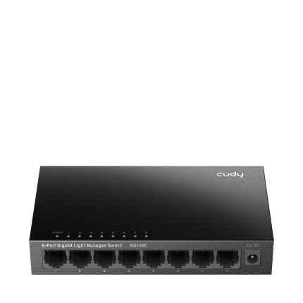 Суич Cudy GS108E, 8 портов, управляем, 10/100/1000,  CUDY Cloud APP, Метален корпус 1