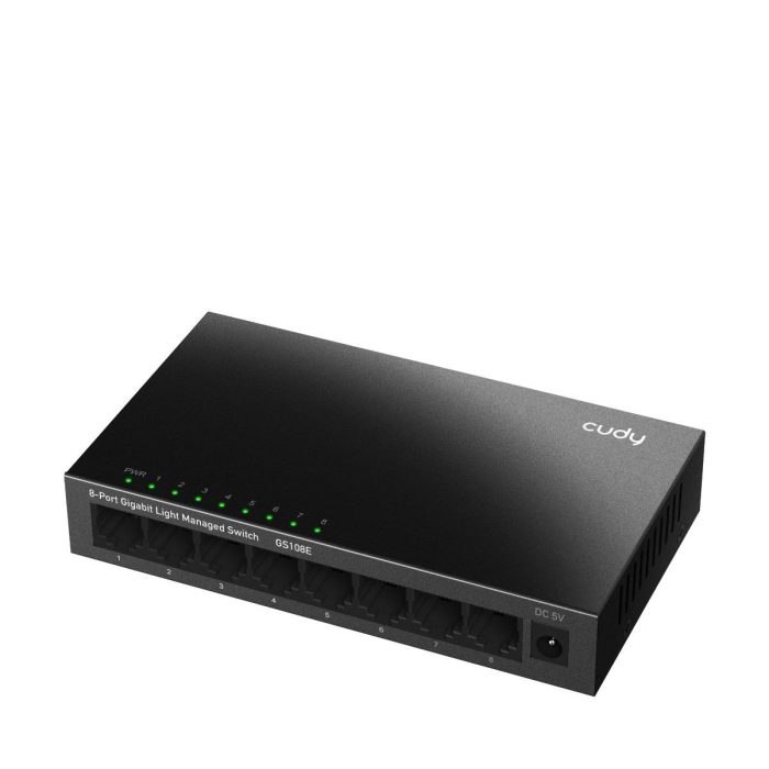 Суич Cudy GS108E, 8 портов, управляем, 10/100/1000,  CUDY Cloud APP, Метален корпус 2