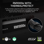 Захранващ блок Corsair RMe RM1000e Black 1000W 80+ Gold ATX 3.1, Thermal Protect - Захранвания за компютър - снимка 3