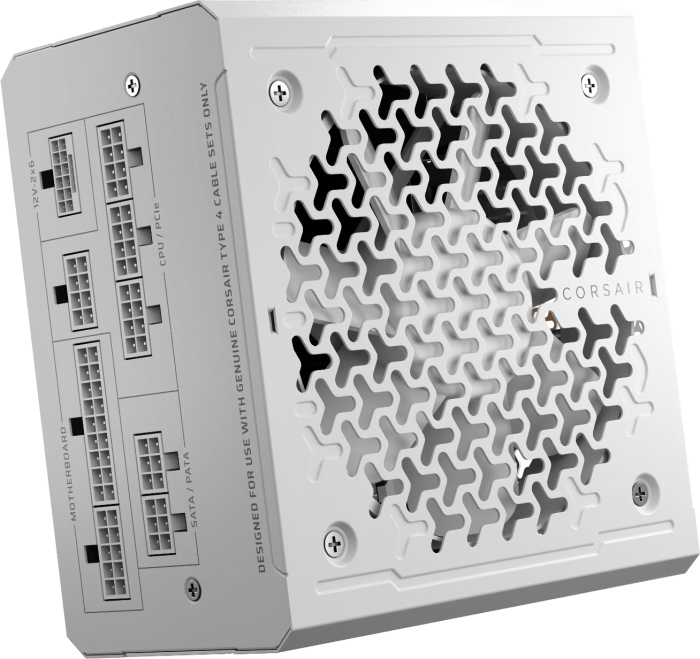 Захранващ блок Corsair RMe RM1000e White 1000W 80+ Gold ATX 3.1, Thermal Protect - Захранвания за компютър - снимка 2