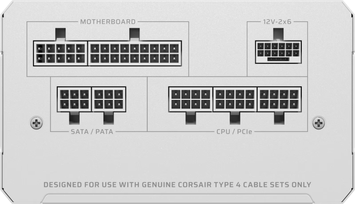 Захранващ блок Corsair RMe RM850e White 850W 80+ Platinum ATX 3.1, Thermal Protect - Захранвания за компютър - снимка 4